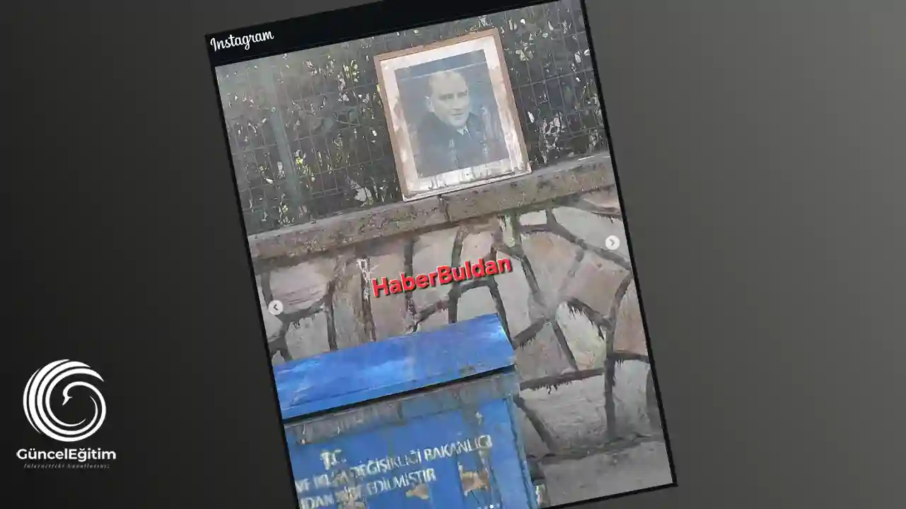 Okulun Önündeki Çöpe Çerçeveli Atatürk Portresi Bıraktılar 
