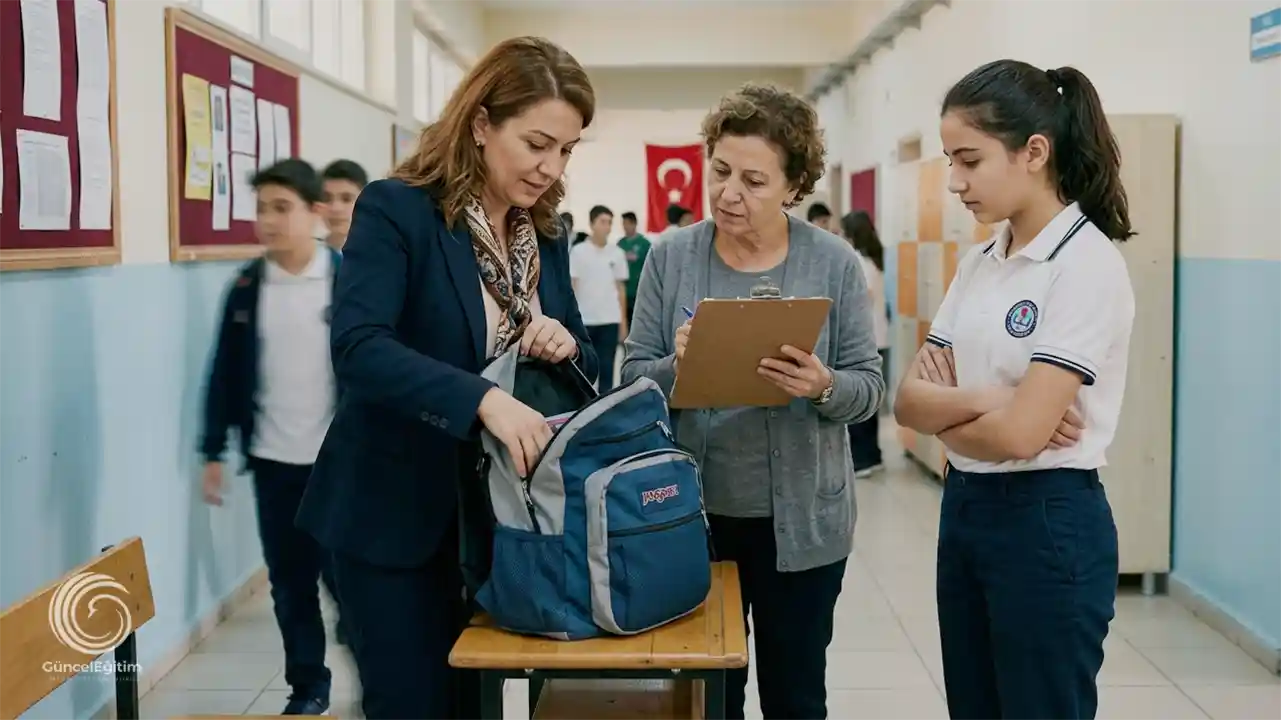 Okullarda Öğrencinin Çantası ve Üzeri Aranabilecek!
